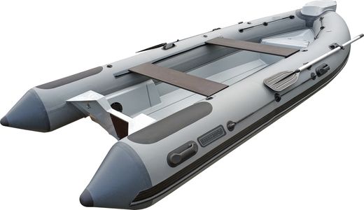 Лодка РИБ (RIB) Навигатор 450R ZAC, серый-графит (корпус серый), FORZA