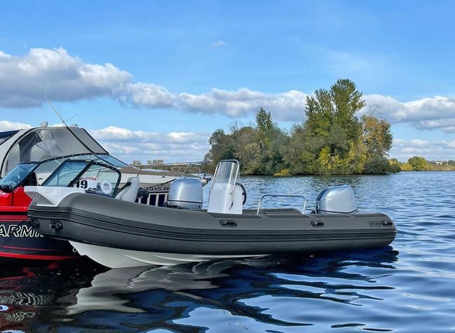 Лодка РИБ (RIB) Навигатор 520RFISH,  серый (корпус серый), FORZA
