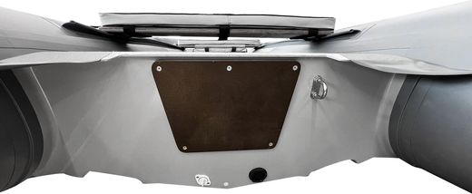 Лодка РИБ (RIB) STEL R-360P, светло-серый/серый, накладки на рундук и банки, защита киля, корпус серый