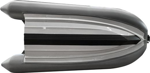 Лодка РИБ (RIB) STEL R-360P, светло-серый/серый, накладки на рундук и банки, защита киля, корпус серый