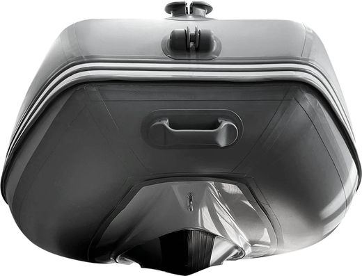 Лодка РИБ (RIB) STEL R-360P, светло-серый/серый, накладки на рундук и банки, защита киля, корпус серый