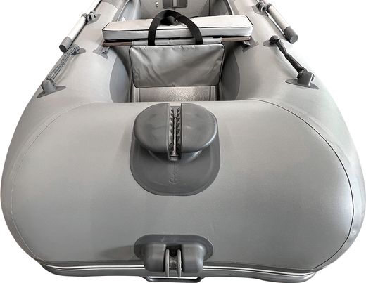 Лодка РИБ (RIB) STEL R-360P, светло-серый/серый, накладки на рундук и банки, защита киля, корпус серый