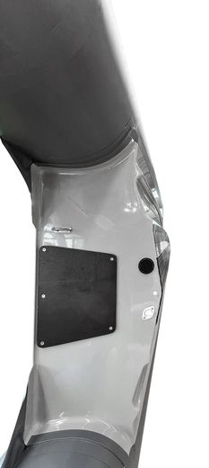 Лодка РИБ (RIB) STEL R-360P, светло-серый/серый, накладки на рундук и банки, защита киля, корпус серый