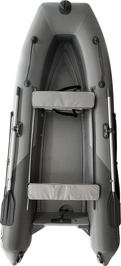 Лодка РИБ (RIB) STEL R-360P, светло-серый/серый, накладки на рундук и банки, защита киля, корпус серый