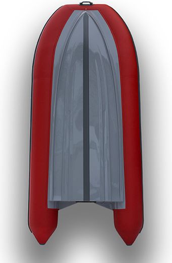 Лодка РИБ (RIB) STEL R-375, красный/графит, накладки на рундук и банки, защита киля, корпус графит