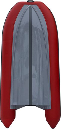 Лодка РИБ (RIB) STEL R-375, красный/графит, накладки на рундук и банки, защита киля, корпус графит