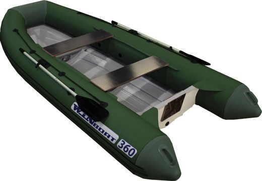 Лодка РИБ (RIB) WinBoat 360RF Sprint, складной,зеленый