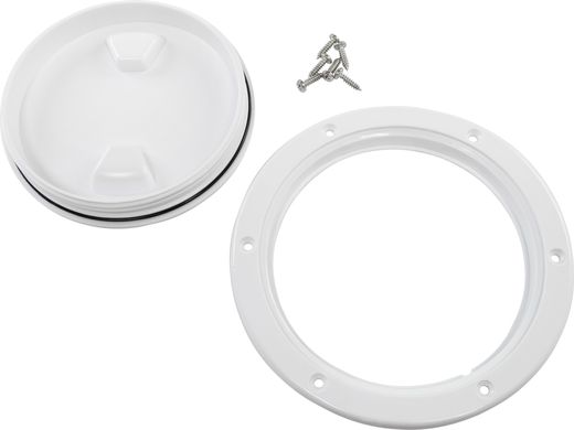 Лючок палубный 4", белый, Marine Rocket