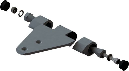 Люк палубный безрамный Пеликан 425x425 R75 (черное исполнение)