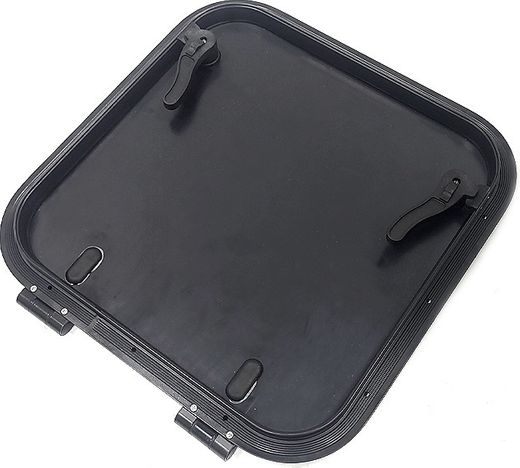 Люк палубный безрамный Пеликан 425x425 R75 (черное исполнение)