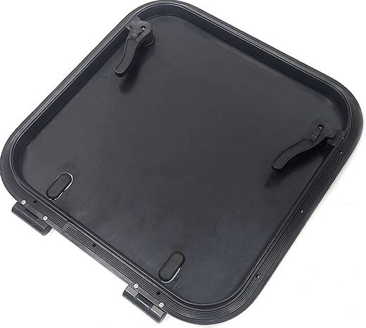 Люк палубный безрамный Пеликан 522x522 R75 (черное исполнение)