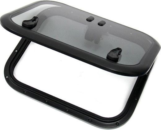 Люк палубный распашной Альбатрос 572x457 (черное исполнение)