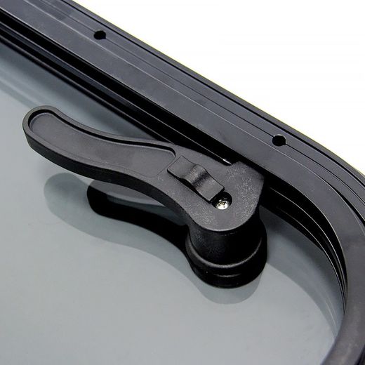 Люк палубный распашной Альбатрос 600x600 (черное исполнение)