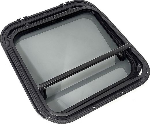 Люк палубный сдвижной Альбатрос 720x720 (черное исполнение)