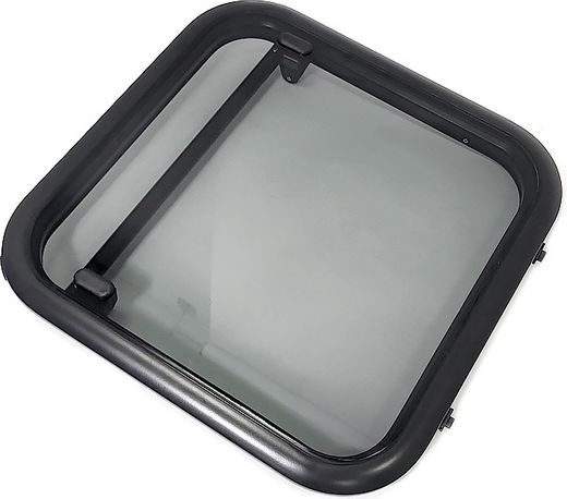 Люк палубный сдвижной Альбатрос 720x720 (черное исполнение)