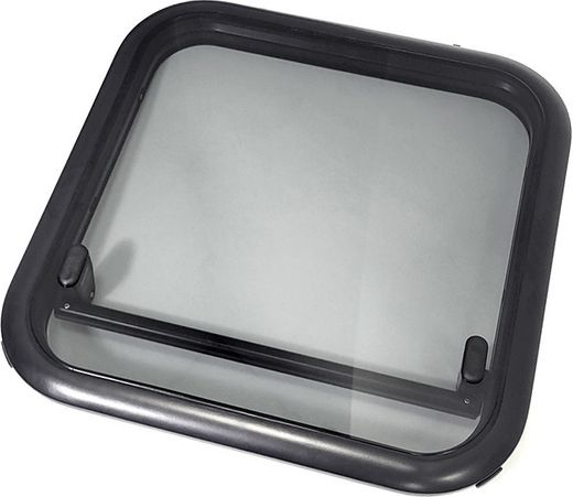 Люк палубный сдвижной Альбатрос 720x720 (черное исполнение)