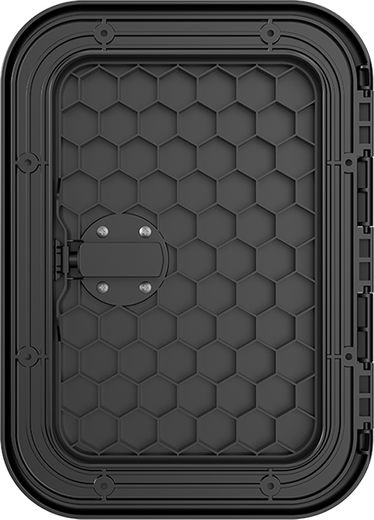 Люк смотровой 270 х 375 мм черный, с замком, Marine Rocket