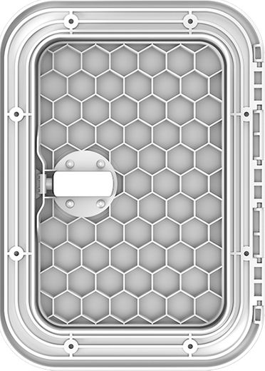 Люк смотровой белый, SeaFlo 270 х 375 мм