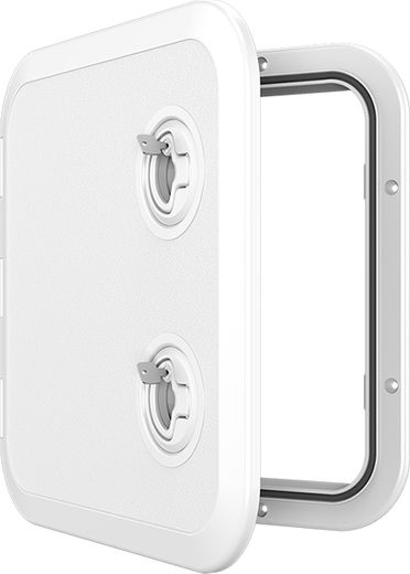 Люк смотровой белый, SeaFlo, 370 х 375 мм