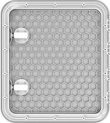Люк смотровой белый, SeaFlo 460 х 510 мм
