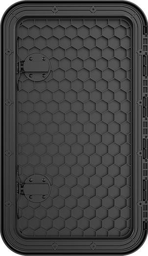 Люк смотровой черный, SeaFlo, 353 х 606 мм