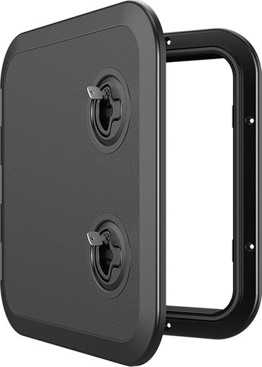 Люк смотровой черный, SeaFlo, 370 х 375 мм