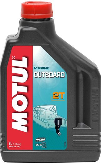 Масло моторное Motul Outboard 2T, минеральное (2 л)