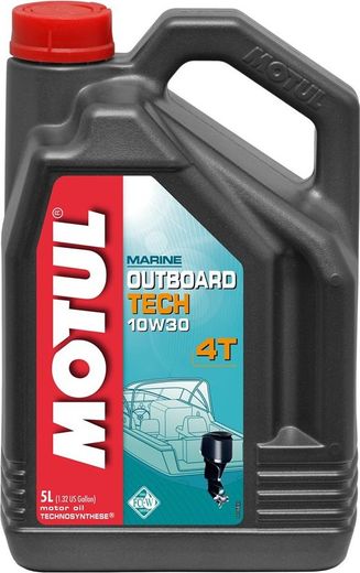 Масло моторное Motul Outboard Tech 4T 10W30, Technosynthese (5 л)
