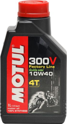 Масло MOTUL 300V 4T Factory Line 10W40 DE 1 л синтетика (для мотоциклов)
