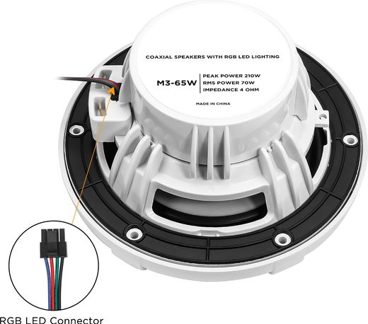 Морская акустика MRM3-65W 6,5" с RGB, Marine Rocket