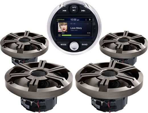 Морская аудиосистема Marine Rocket MRH-301 (комплект 4DP)