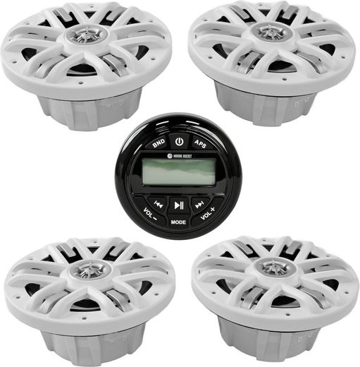 Морская аудиосистема Marine Rocket MRH-833 (комплект 4W)