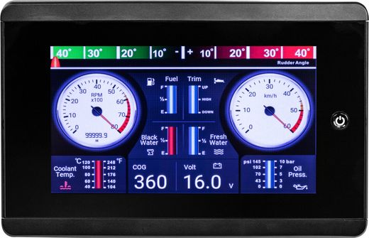 Морской многофункциональный дисплей MFD-70, 7 дюймов, сенсорный, TFT, Marine Rocket