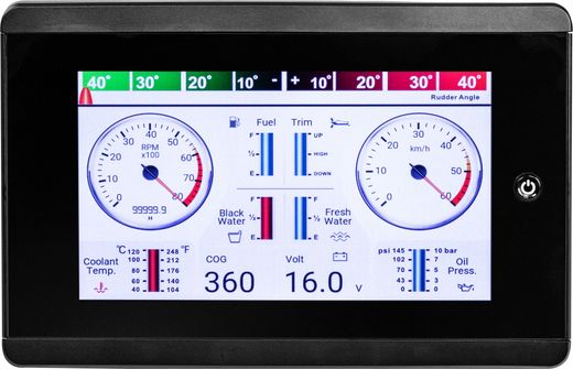 Морской многофункциональный дисплей MFD-70, 7 дюймов, сенсорный, TFT, Marine Rocket