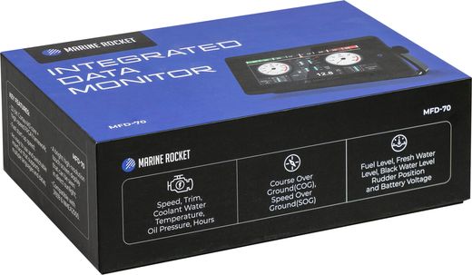 Морской многофункциональный дисплей MFD-70, 7 дюймов, сенсорный, TFT, Marine Rocket