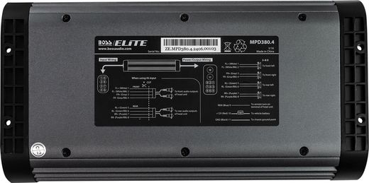 Морской усилитель BOSS MPD380.4, (4 канала, 380W)