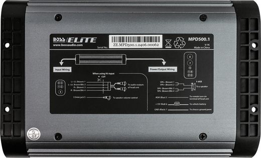 Морской усилитель BOSS MPD500.1, (1 канал, 500W)
