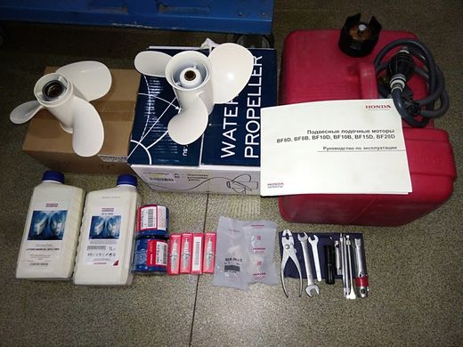 Мотор лодочный Honda BF20D, б/у
