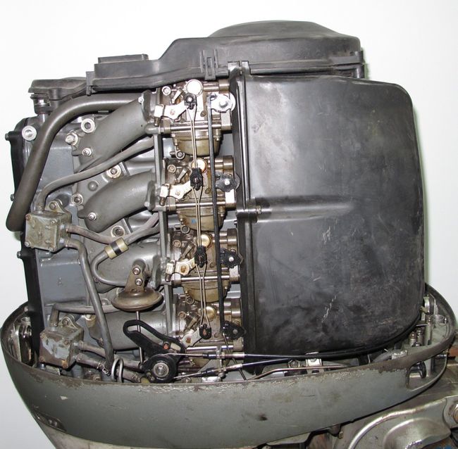 Мотор лодочный Honda BF90, некомплект, на запчасти