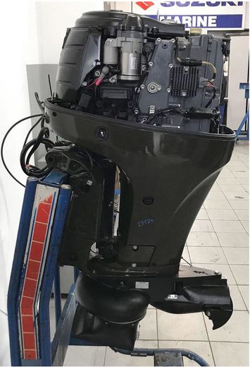 Мотор лодочный Suzuki DF90ATL с водометной насадкой, б/у
