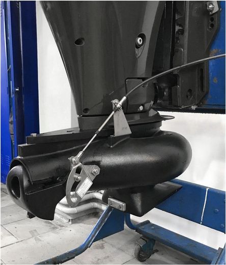 Мотор лодочный Suzuki DF90ATL с водометной насадкой, б/у