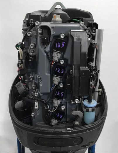 Мотор лодочный Suzuki DF90ATL с водометной насадкой, б/у