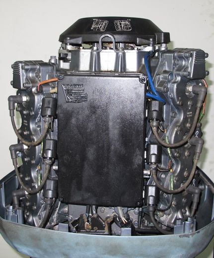 Мотор лодочный Yamaha 200, б/у