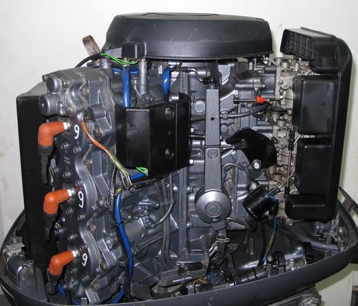 Мотор лодочный Yamaha 225, б/у