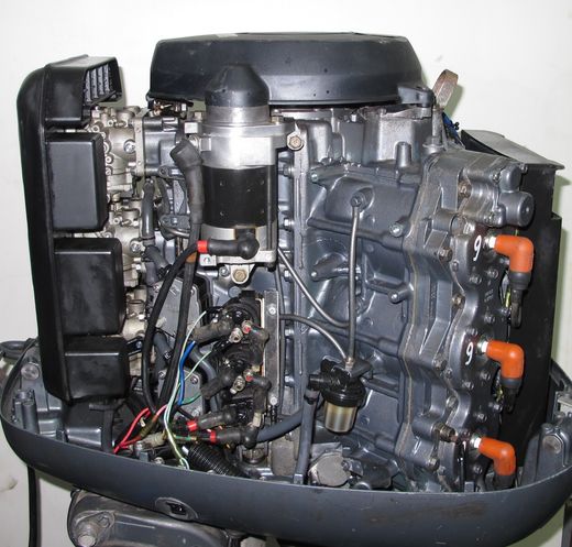 Мотор лодочный Yamaha 225, б/у