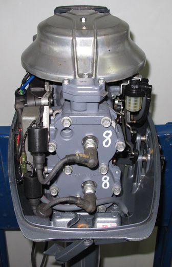 Мотор лодочный Yamaha 25, б/у