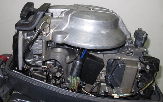 Мотор лодочный Yamaha 25NMH, б/у