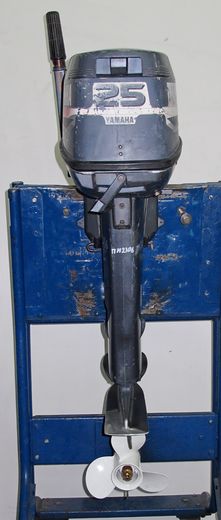 Мотор лодочный Yamaha 25NMH, б/у