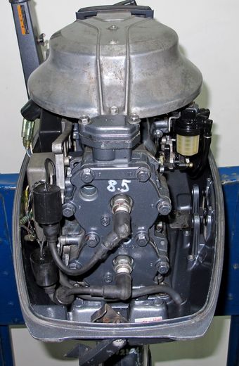 Мотор лодочный Yamaha 25NMH, б/у