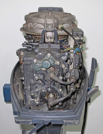 Мотор лодочный Yamaha 40QEM, некомплект, на запчасти